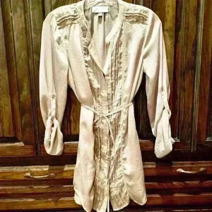 HOST PICK! Pale Pink Silk Maternity Blouse